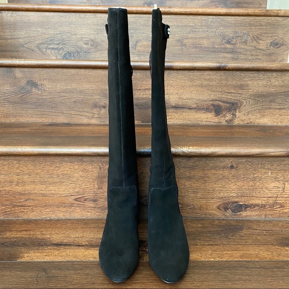 Alfani Nessii Black Suede Leather Dress Boots - Picture 5 of 8